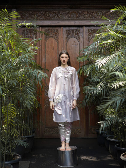 A Silver Lining Raya 19 - Silver Petals Tunic