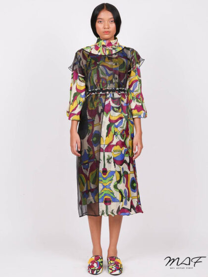 Fractal Gradina - Pavo Sheer Dress