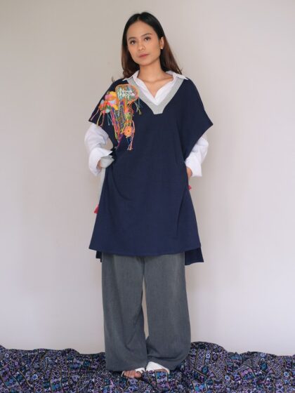 Happa Identity Airy Cape Navy