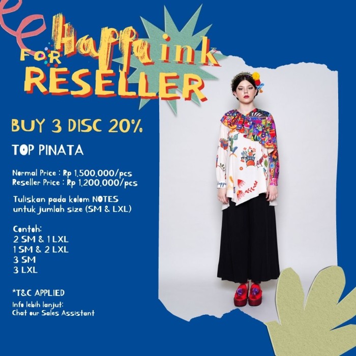 Happa INK - Senorita - Reseller 3pcs Top Pinata