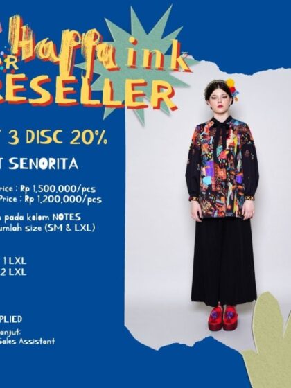 Happa INK - Senorita - Reseller 3pcs Shirt Senorita