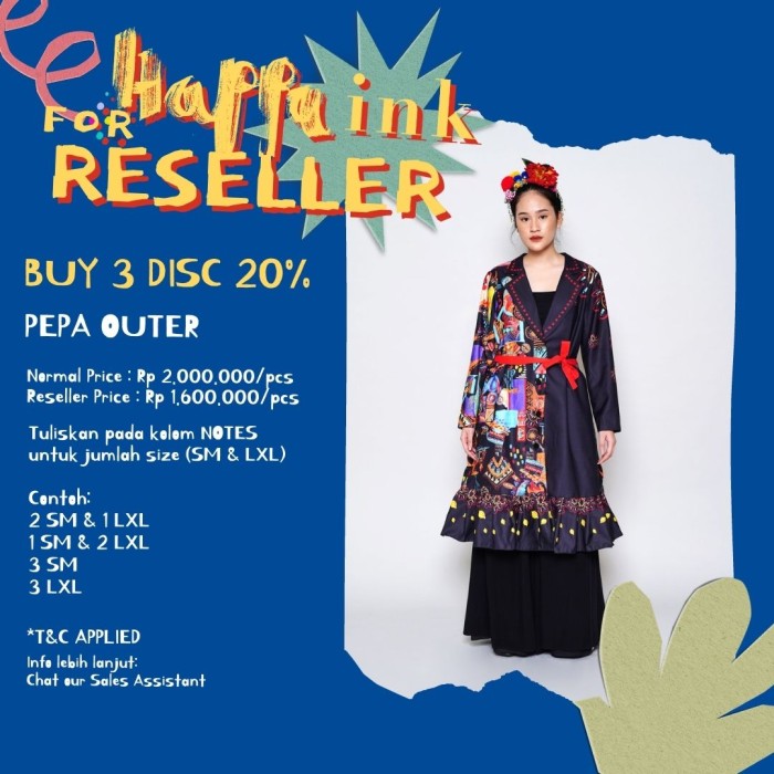 Happa INK - Senorita - Reseller 3pcs Outer Pepa