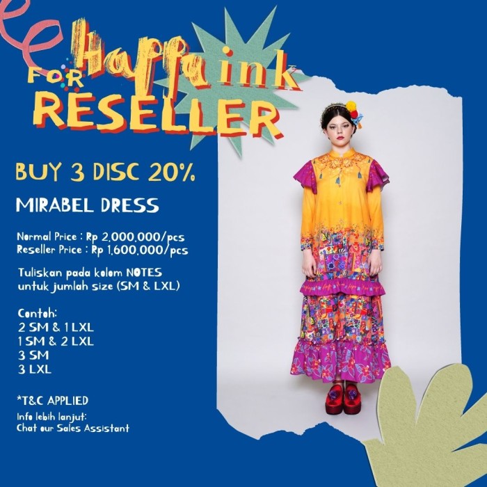 Happa INK - Senorita - Reseller Dress Mirabel