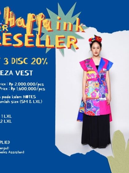 Happa INK - Senorita - Reseller 3pcs Vest Belleza