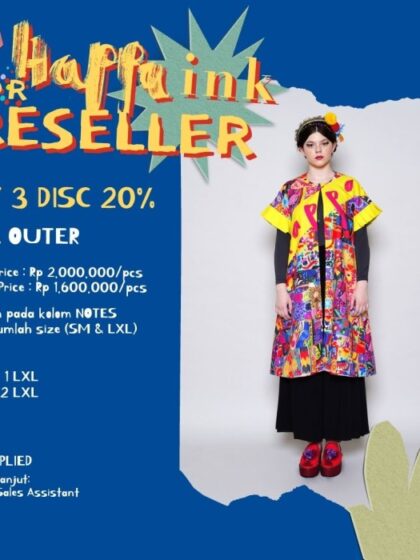 Happa INK - Senorita - Reseller 3pcs Outer Frida