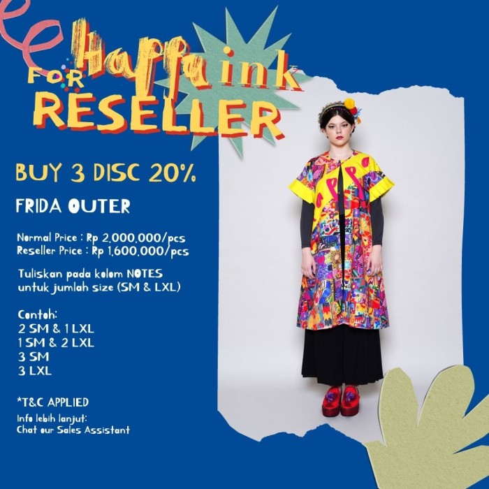 Happa INK - Senorita - Reseller 3pcs Outer Frida