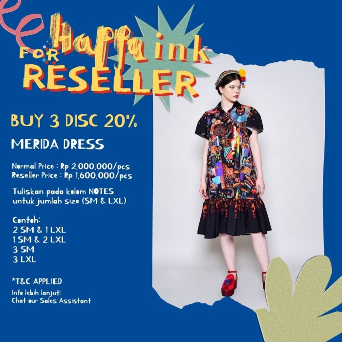 Happa INK – Senorita – Reseller 3pcs Merida Dress