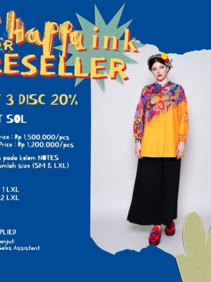 Happa INK - Senorita - Reseller 3pcs Shirt Sol