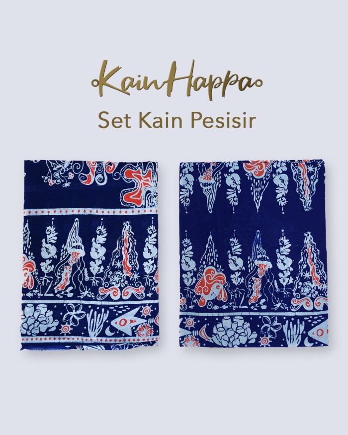 Kain Happa - SET Seri Laut - Pesisir (Motif: Tumpal & Bingkai)