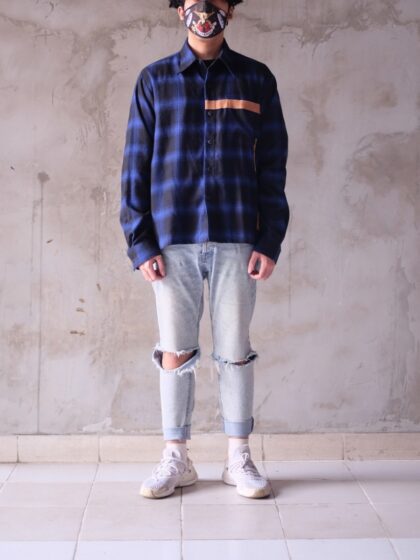 Kemeja Pria - XY - Blue Makalu Flannel