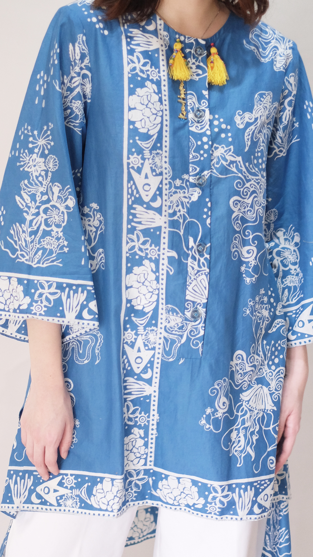 KAIN HAPPA Tunik Riak - Tanjung Biru - Image 3