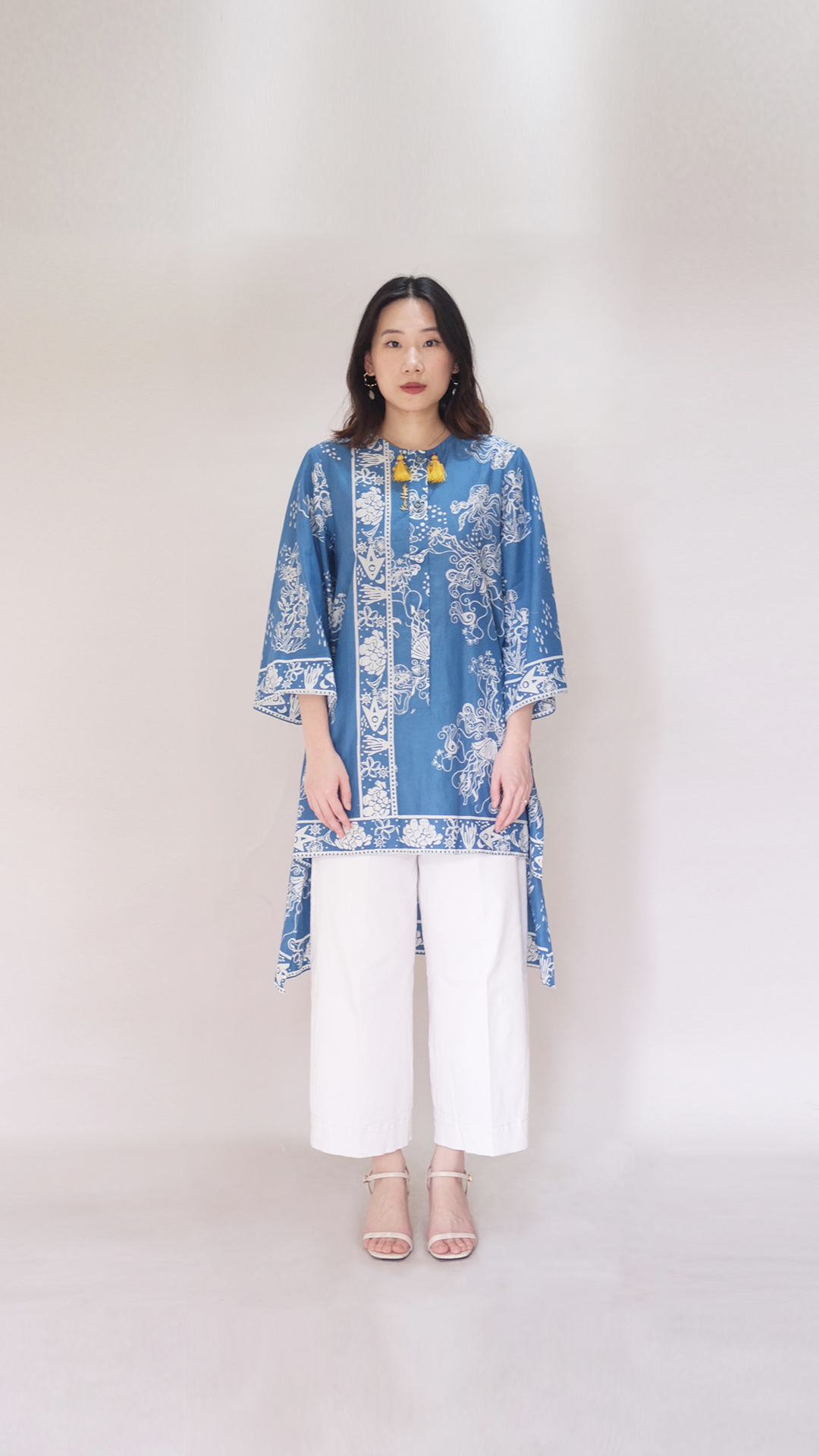 KAIN HAPPA Tunik Riak - Tanjung Biru
