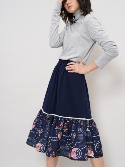 Rok Midi - Malli Skirt Navy