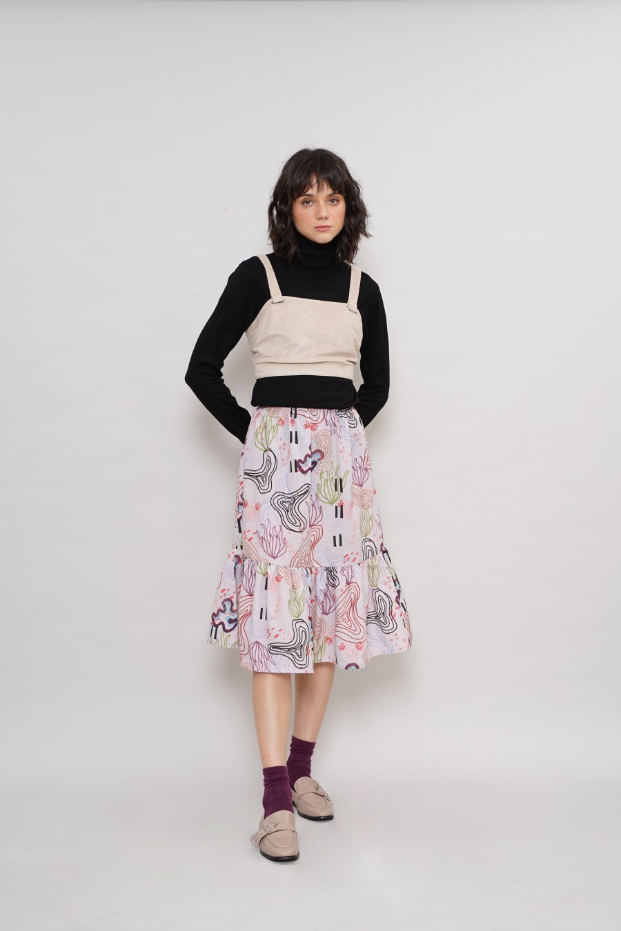 Rok Midi - Malli Skirt Seashell Pink