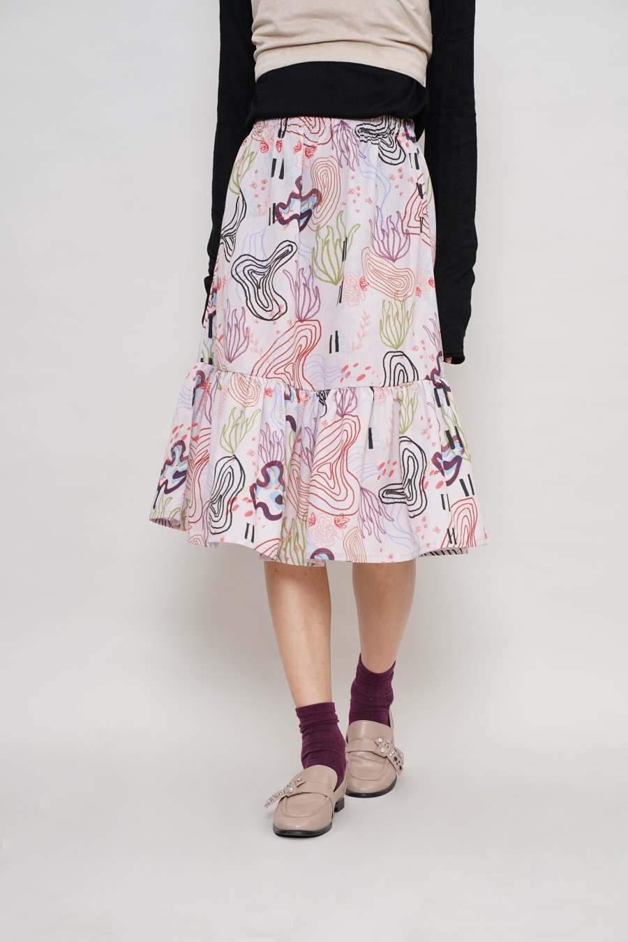 Rok Midi - Malli Skirt Seashell Pink - Image 3
