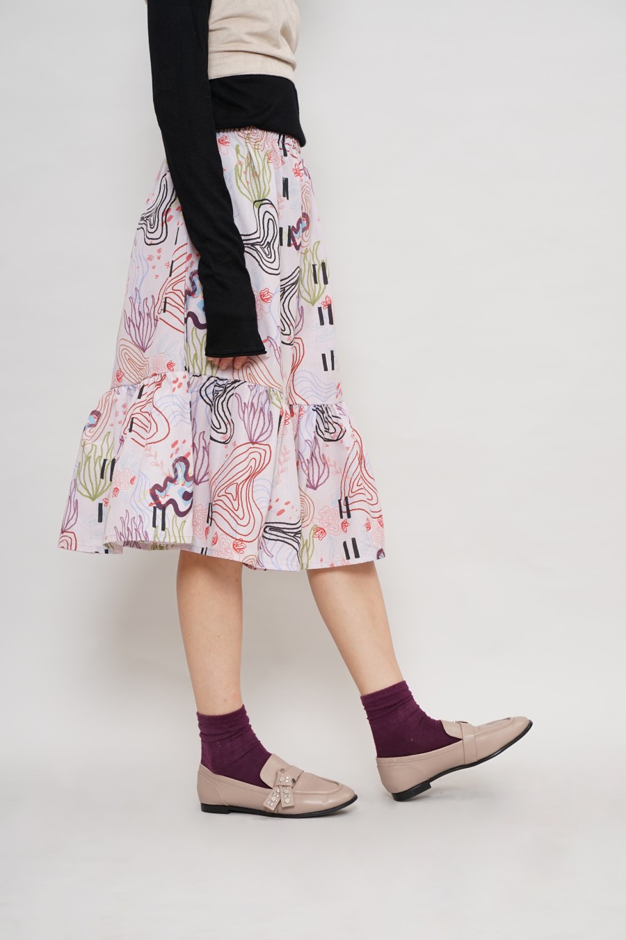Rok Midi - Malli Skirt Seashell Pink - Image 4