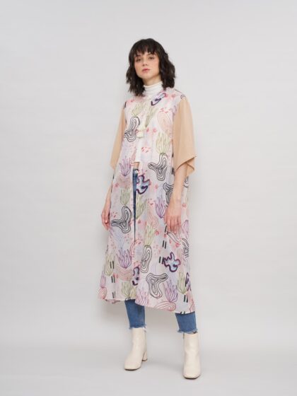 Outer Robe Kimono - Leko Robe Beige