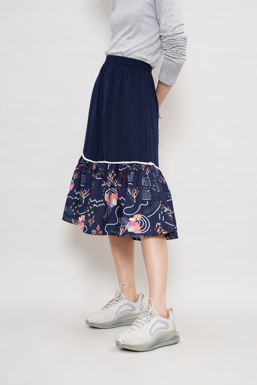 Rok Midi - Malli Skirt Navy - Image 2