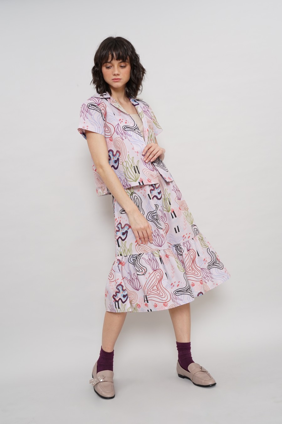 Rok Midi - Malli Skirt Seashell Pink - Image 2