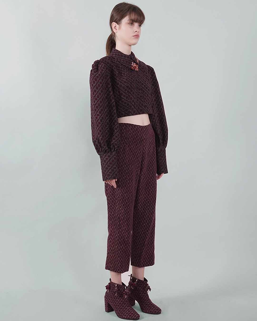 Mel Ahyar Archipelago - Pratibha Crop Shirt Set - Image 3