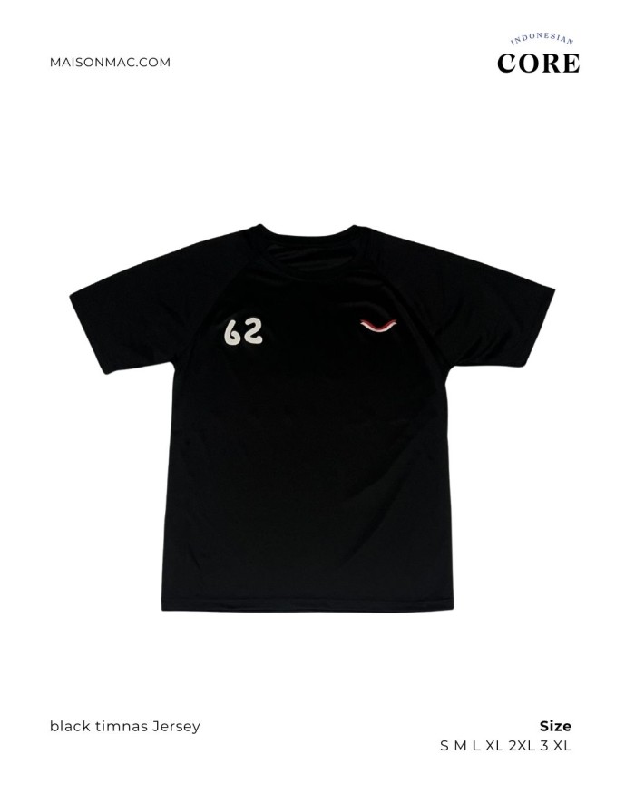 Indonesian Core - Dri Fit Tshirt - Black Garuda