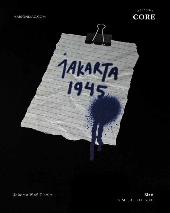 Indonesian Core - Tshirt - Jakarta 1945 - Image 3