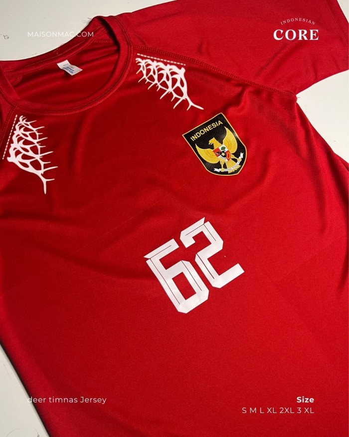 Indonesian Core - Dri fit Tshirt - Deer Timnas Indonesia - Image 3