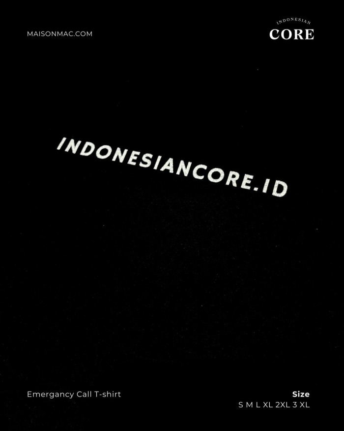 Indonesian Core - Tshirt - Emergency Call - Image 5
