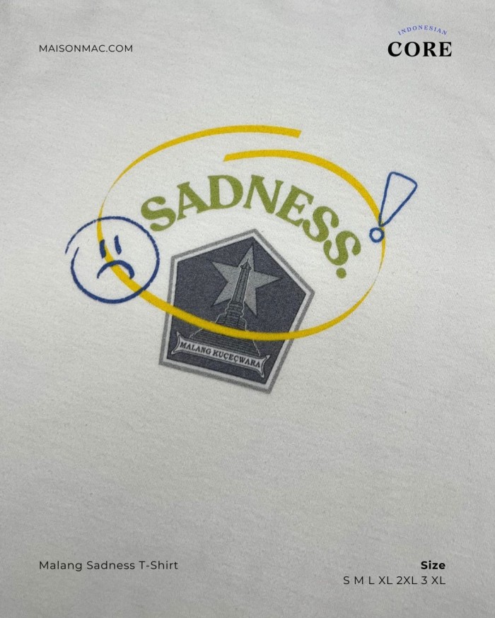 Indonesian Core - Tshirt - Malang Sadness - Image 3